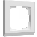 Белый - Рамка на 1 пост /WL04-Frame-01-white Werkel