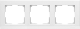 Белый - Рамка на 3 пост /WL04-Frame-03-white Werkel