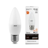 Лампа Gauss LED Elementary Candle 8W E27 2700K 1/10/50¶