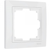Белый снаб - Рамка на 1 пост (белый, basic) / WL03-Frame-01	