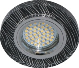 8383-2, LED 15*2835 SMD , MR16 50W G5.3,  черный-белый, серебро