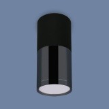 Св-к DLR028 6W 4200K / Светильник светодиодный стационарный черный матовый/черный хром