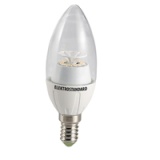 Лампа LED свеча Е14 6w 12SMD 6500K прозрачная ES