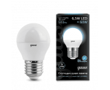 Лампа Gauss LED Globe E27 6.5W 100-240V 4100K 1/10/50