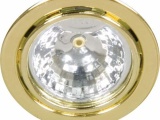 DL3/DL1201  золото свет-ник мебельный  метал. корп. с прозрачным стеклом