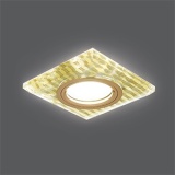 Св-к Gauss Backlight BL081 Квадрат.Золотые нити/Золото,Gu5.3,LED2700 1/40