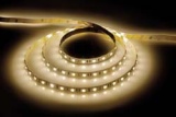 Лента светодиодная, 60SMD(5050)/m 14.4W/m 12V 5m телый белый на белом, LS606