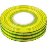Изоляционная лента 0,13*19мм, 20 м. желто-зеленая, INTP01319-20