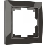 WL03-Frame-01/ Рамка на 1 поста (серо-коричневый, basic)