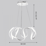 8653 WHITE/БЕЛЫЙ 500ММ D500/H1200/1/LED/60W