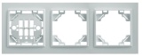 Рамка 3-хместная горизонтальная, серия ЭРНА, PFR00-9003-01, белый