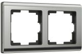 Глянцевый никель - Рамка на 2 поста / WL02-Frame-02 Werkel