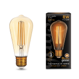 Лампа LED Filament ST64 E27 8W Golden 740lm 2400К 1/10/40