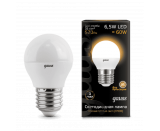 Лампа Gauss LED Globe E27 6.5W 100-240V 2700K 1/10/50