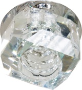 JD64 - CL 20W  прозрачный кристалл, светильник декоративный под лампу G9