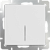 Белый - Выключатель одноклавишный проходной с подсветкой /WL01-SW-1G-2W- LED  Werkel