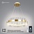 Светильник Sofia 100W R-APP-500*1000-GOLD/CLEAR-220-IP20 (1/1)