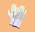 Перчатки "Полоса" с полиуретановым покрытием (ассорти 5 цветов) (12/1200)
