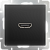 Черный матовый - Розетка HDMI/ WL08-60-11 WERKEL