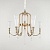 4800 4806+3/C , Люстра, French gold Clear crystal Matt white glass D66*H48 cm E14 9*60 WNEWPORT