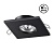 370805 SPOT NT22 черный Светильник встраиваемый влагозащищенный IP44 GU10 50W 220V AQUA