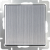 Глянцевый никель - Выключатель одноклавишный проходной / WL02-SW-1G-2W  Werkel