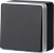 Электроустановочные изделия - Выключатель  одноклавишный/ WL15-01-01 (черный/серебро) Gallant